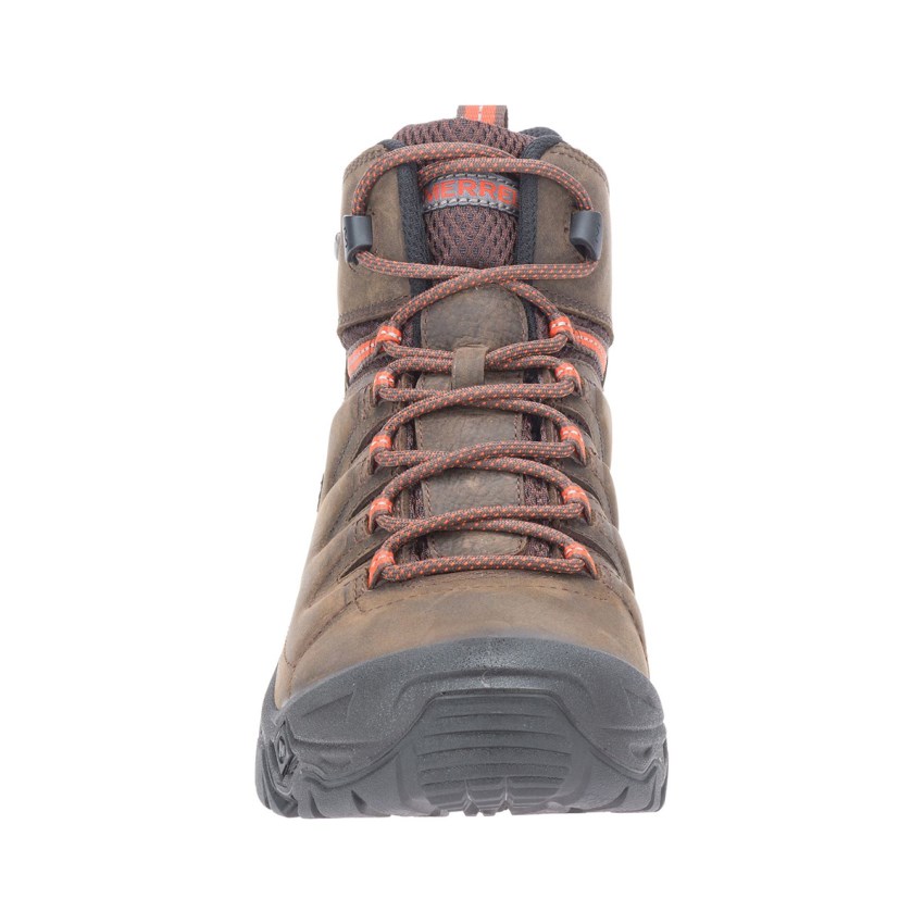 Bottes Merrell Strongbound Peak Mid Waterproof Marron Homme | I.H.RJCA